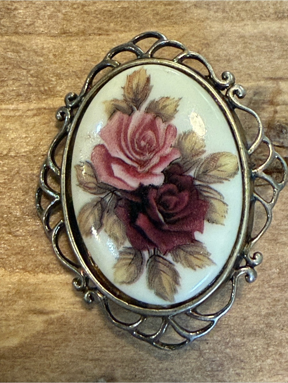 Vintage floral brooch